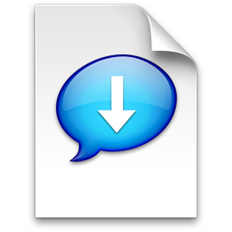 iChat Blue Transfer Icon 256x256 png